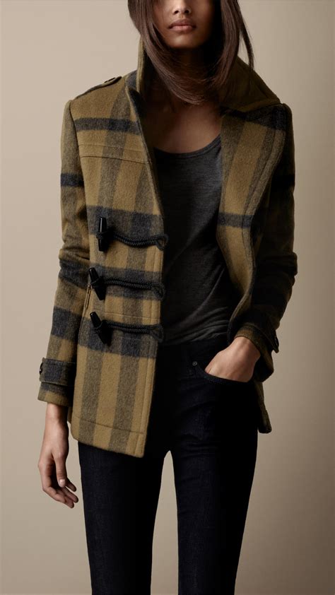 burberry nova check peacoat|net a porter Burberry jacket.